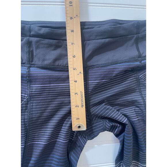 EUC Lululemon Speed Tight II Leggings OM Stripe Print Activewear - Size Womens 4 - Picture 4 of 10